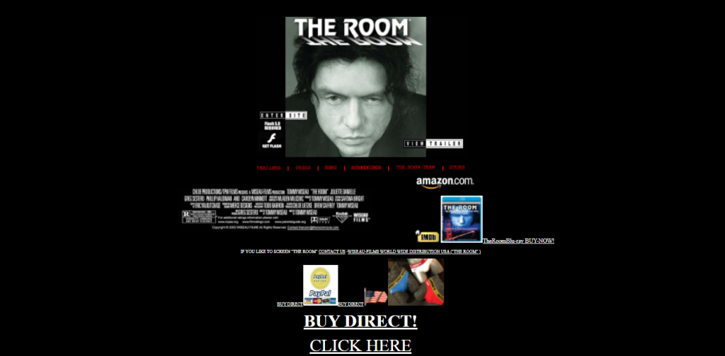 The Room Example of Bad Website Design