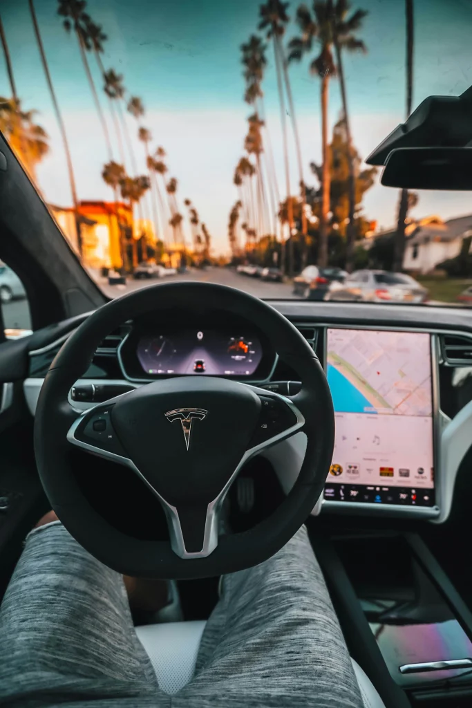 Self-driving Tesla an example of AI software in action