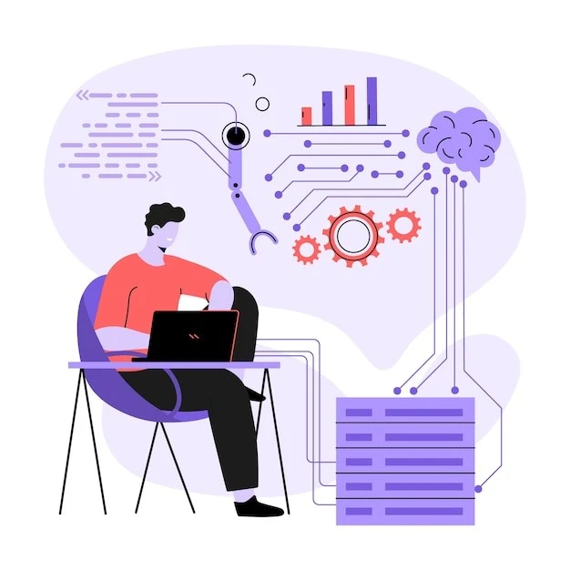 Machine learning development illustration