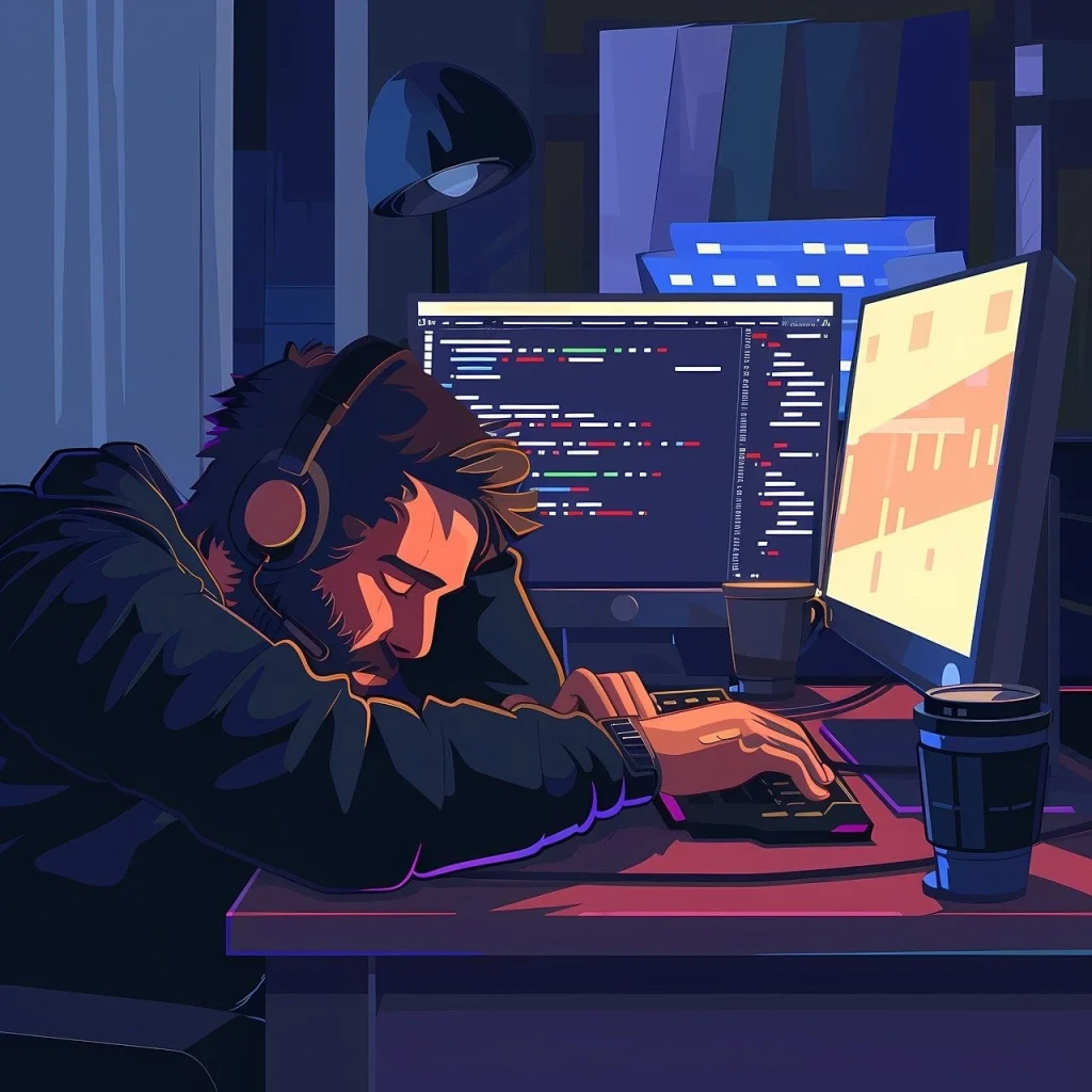 Software developer illustration