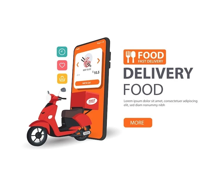 Food delivery app look