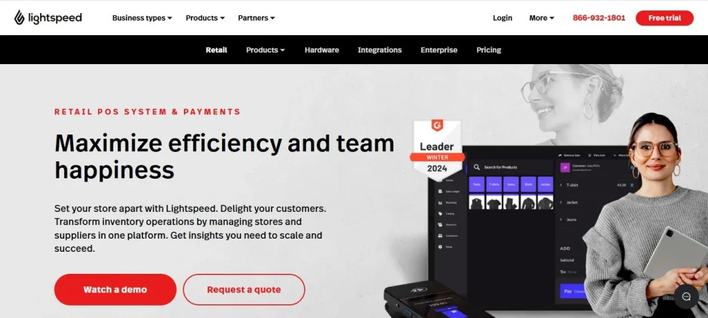 Lightspeed webpage