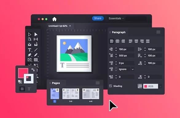 Photo editing frame