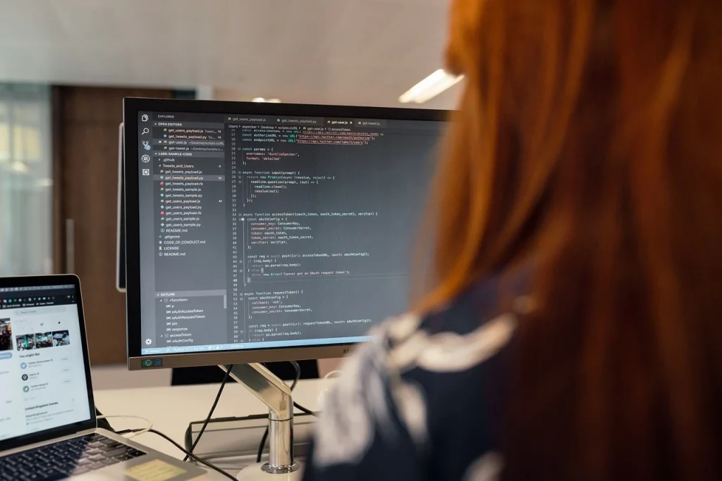 Software tester working