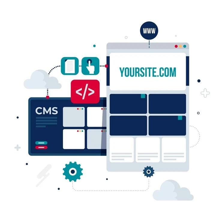 flat CMS concept