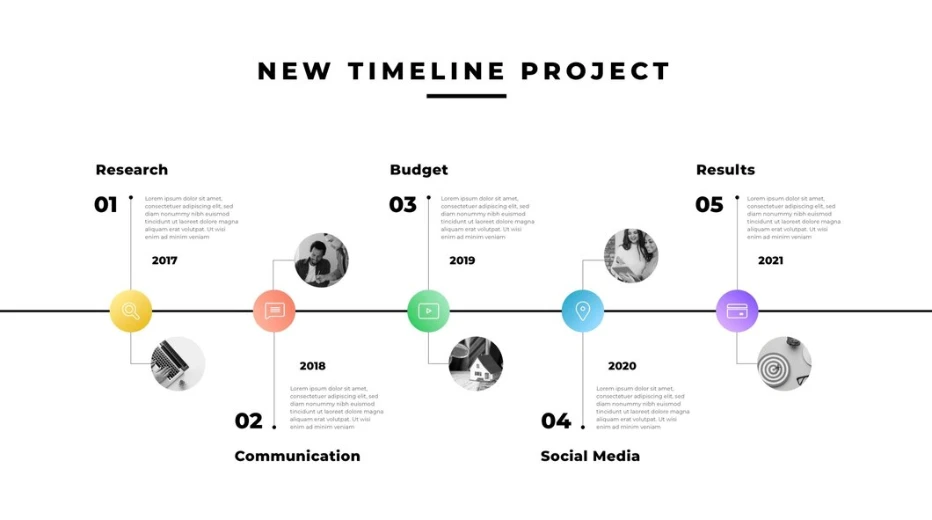 Project timeline illustration